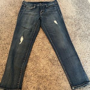 Metaphor jeans womens size 8 skinny stretch mid rise denim dark blue